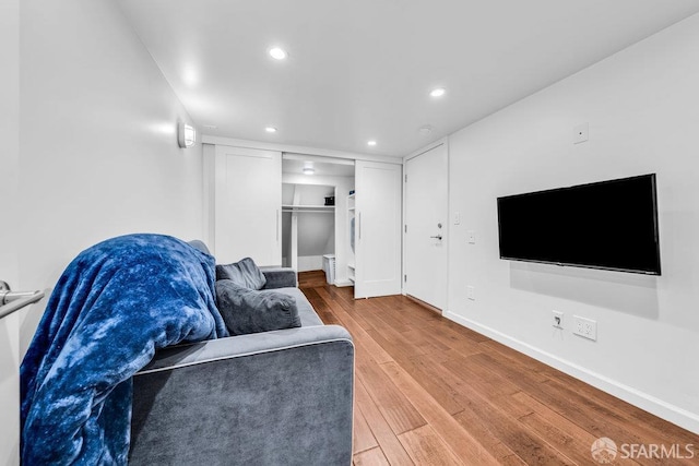 3014 Pine St Unit A, San Francisco, CA 94115 - living area with light wood finished floors, recessed lighting, and baseboards