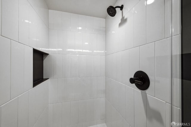 room details with tiled shower