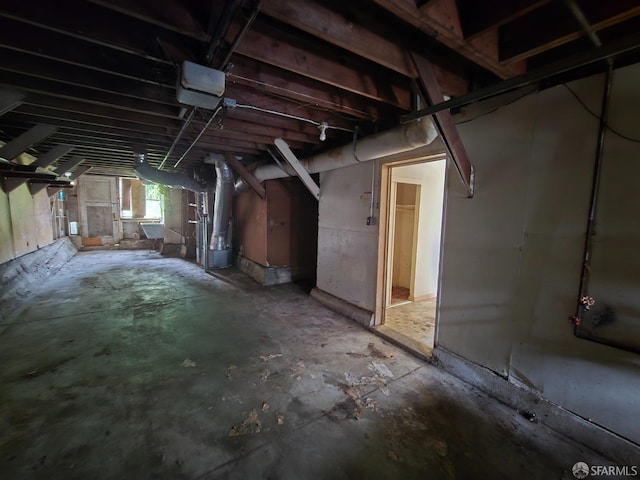 view of below grade area