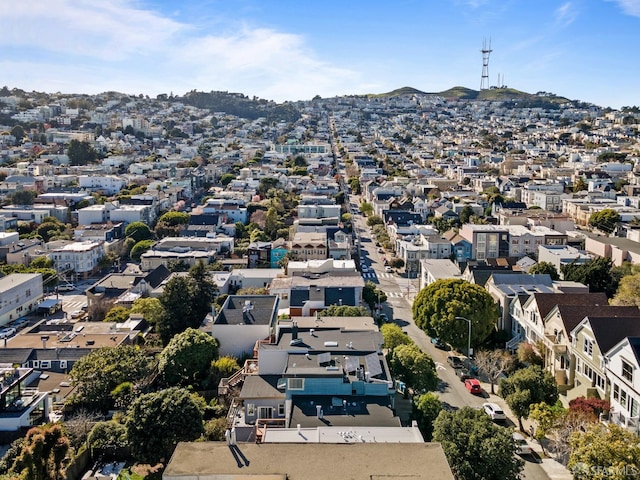 drone / aerial view featuring a residential view