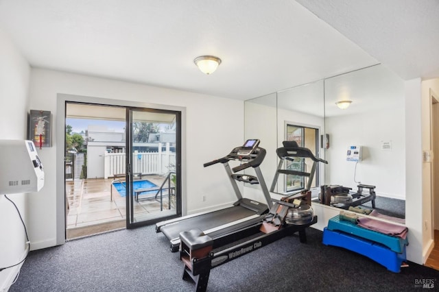 148 Larkspur Plaza Dr, Larkspur, CA 94939 - workout room with baseboards