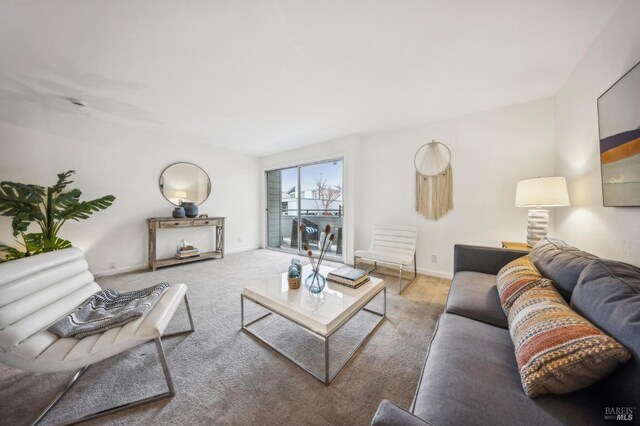 148 Larkspur Plaza Dr, Larkspur, CA 94939 - living area with carpet floors and baseboards