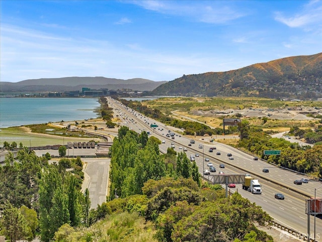 114 Emerald Cove Ter, San Francisco, CA 94134 - aerial view of a main thoroughfare and a water and mountain view