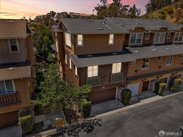 114 Emerald Cove Ter, San Francisco, CA 94134 - multi unit property featuring a garage, a shingled roof, and concrete driveway