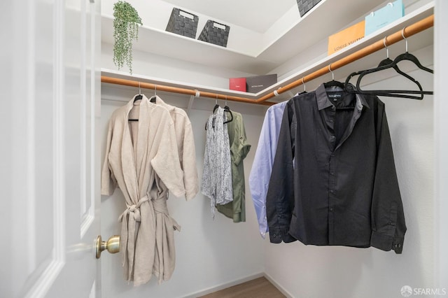 389 Belmont St Unit 306, Oakland, CA 94610 - spacious closet with wood finished floors