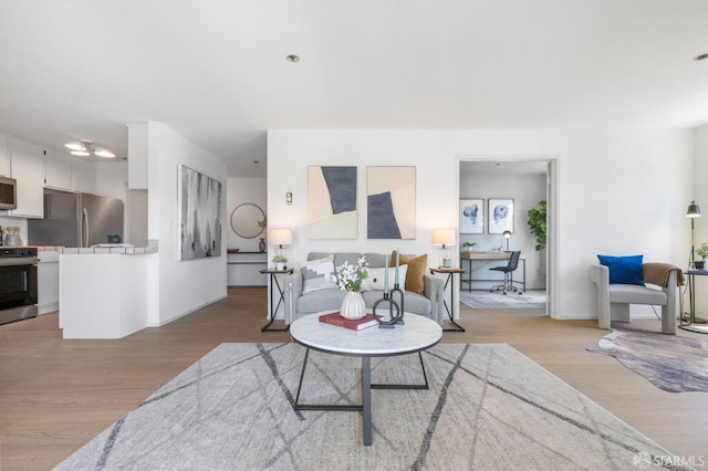 389 Belmont St Unit 306, Oakland, CA 94610 - living area with light wood-type flooring