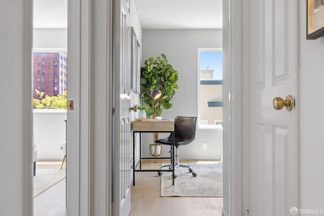 389 Belmont St Unit 306, Oakland, CA 94610 - office featuring plenty of natural light and wood finished floors