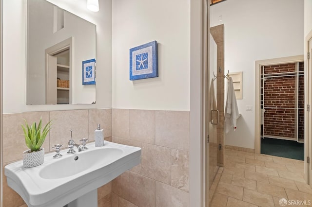 355 Bryant St Unit 411, San Francisco, CA 94107 - bathroom featuring a sink and a stall shower