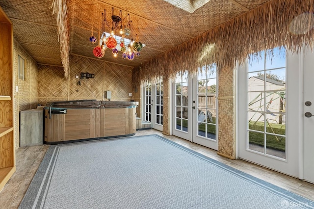 interior space featuring french doors