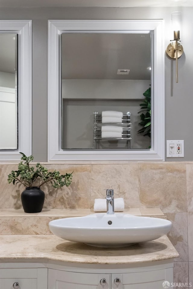 bathroom featuring vanity