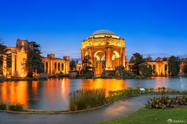 view of water feature