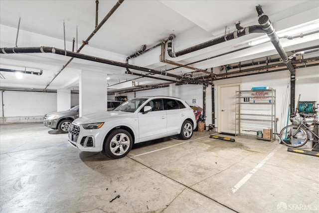 view of parking deck