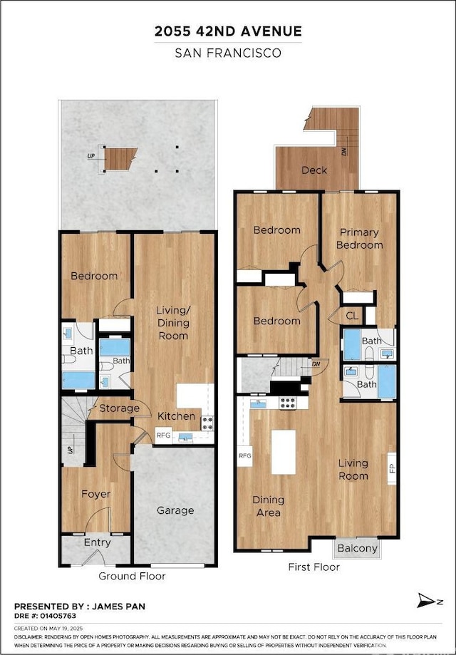 2055 42nd Ave, San Francisco, CA 94116 - view of property floor plan