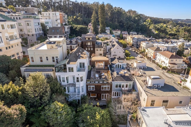 aerial view featuring a residential view