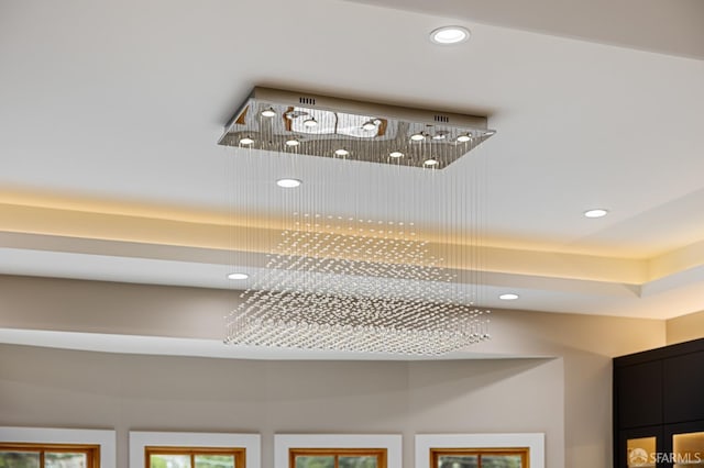 detailed view of recessed lighting