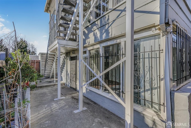 view of patio with fence