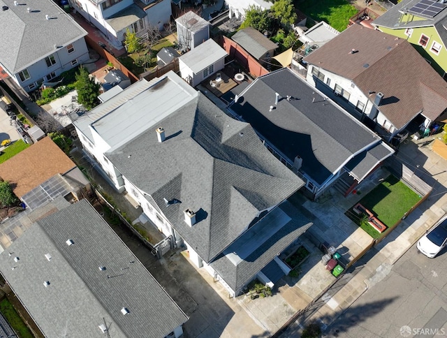 drone / aerial view featuring a residential view