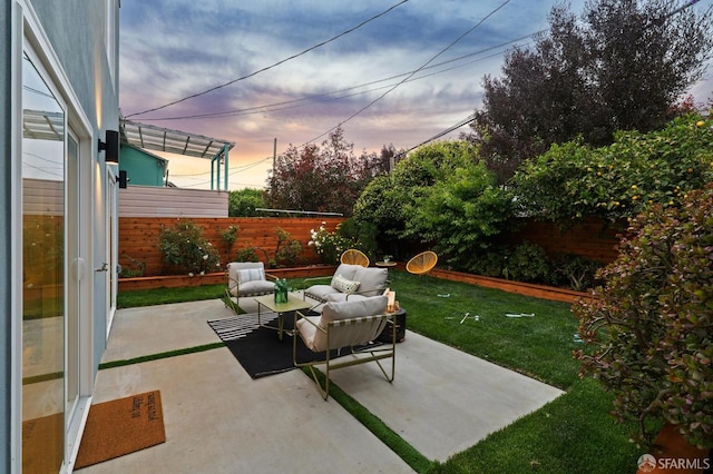 26 Southwood Dr, San Francisco, CA 94112 - view of patio featuring an outdoor hangout area