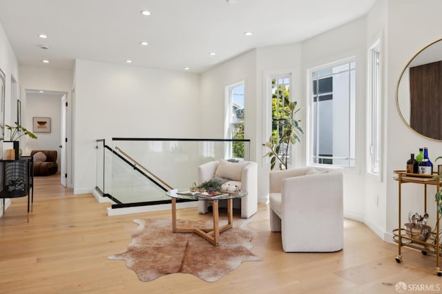 26 Southwood Dr, San Francisco, CA 94112 - living area featuring light wood-style flooring, recessed lighting, and baseboards