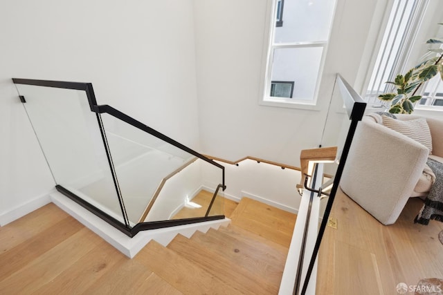 26 Southwood Dr, San Francisco, CA 94112 - stairs with baseboards and wood finished floors