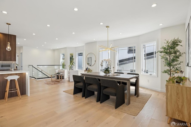 26 Southwood Dr, San Francisco, CA 94112 - dining room with light wood-style floors, recessed lighting, and baseboards