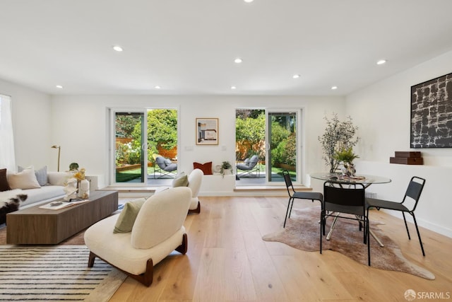 26 Southwood Dr, San Francisco, CA 94112 - living room featuring healthy amount of natural light, recessed lighting, and light wood-style flooring