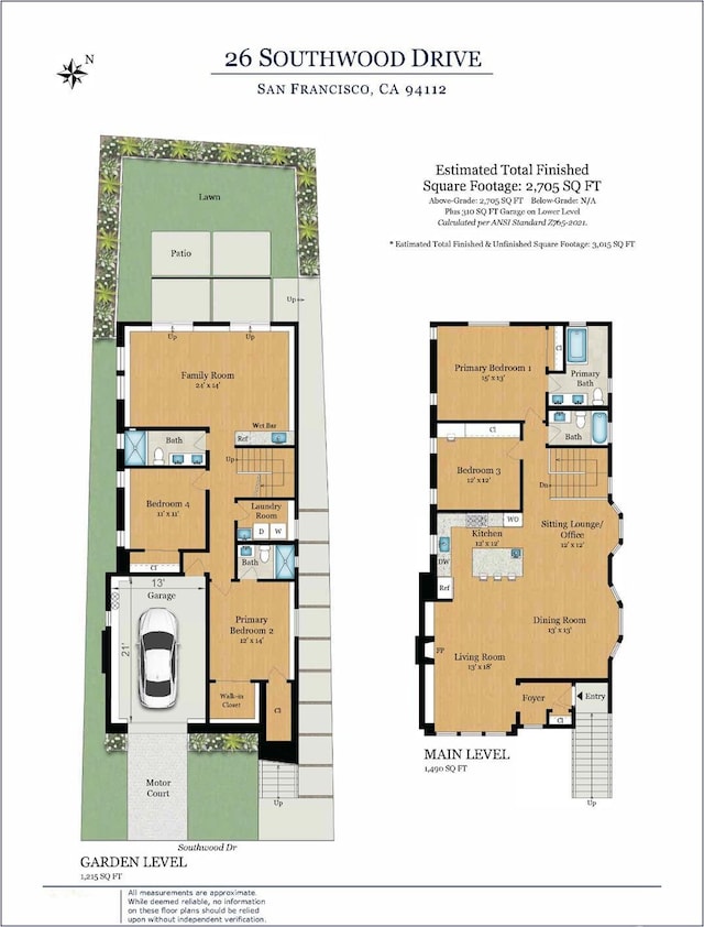 26 Southwood Dr, San Francisco, CA 94112 - room layout