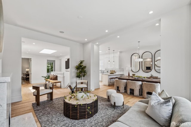 267 Bonview St, San Francisco, CA 94110 - living room with recessed lighting and light wood-style flooring