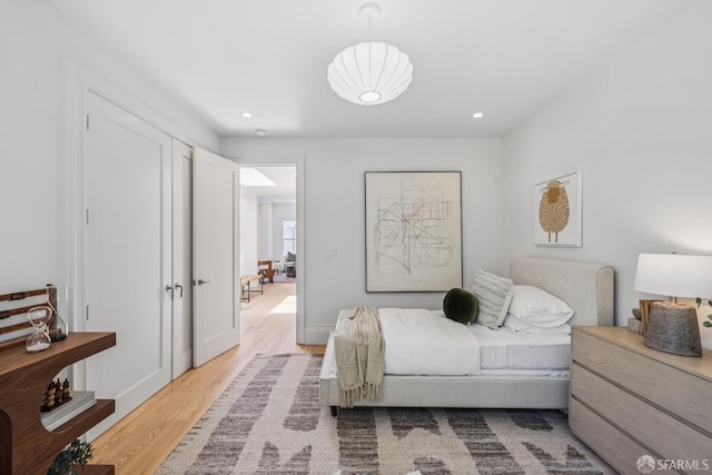 267 Bonview St, San Francisco, CA 94110 - bedroom featuring light wood-type flooring and recessed lighting