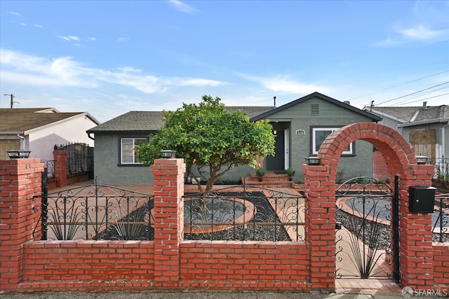 view of front of home