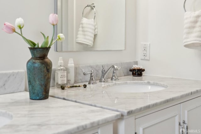 bathroom with vanity