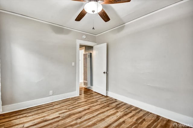 2830 Parker Ave, Oakland, CA 94605 - unfurnished room with ceiling fan, wood finished floors, and a heating unit