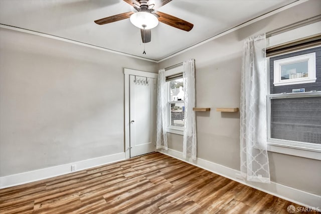 2830 Parker Ave, Oakland, CA 94605 - spare room featuring wood finished floors and a ceiling fan