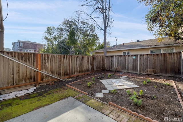 view of yard with a patio