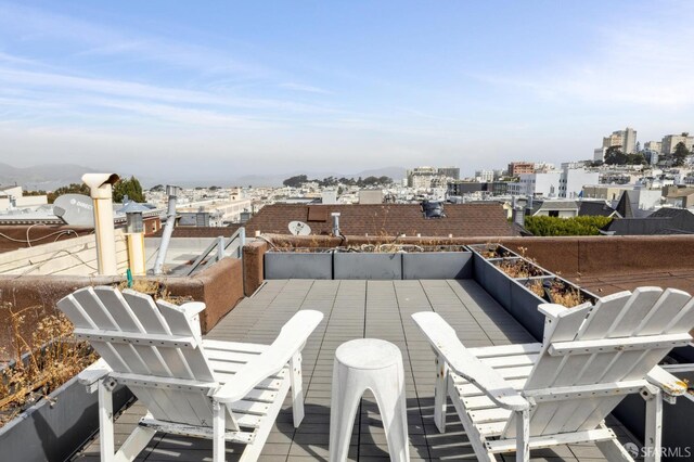 2344 Franklin St, San Francisco, CA 94123 - view of patio / terrace with a view of city and a balcony