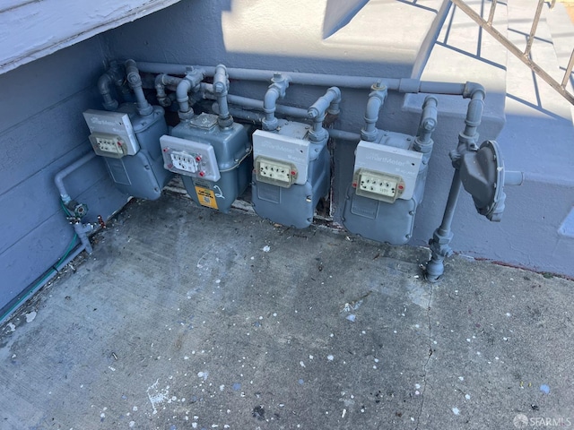 exterior details featuring gas meter