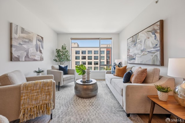170 King St Unit 1006, San Francisco, CA 94107 - living room featuring wood finished floors