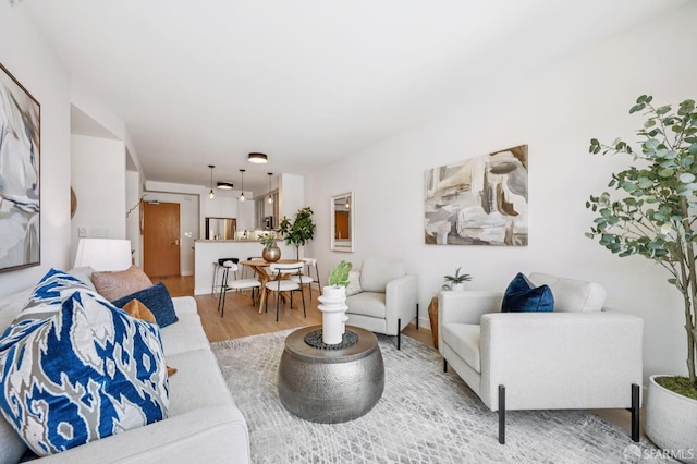 170 King St Unit 1006, San Francisco, CA 94107 - living room featuring wood finished floors