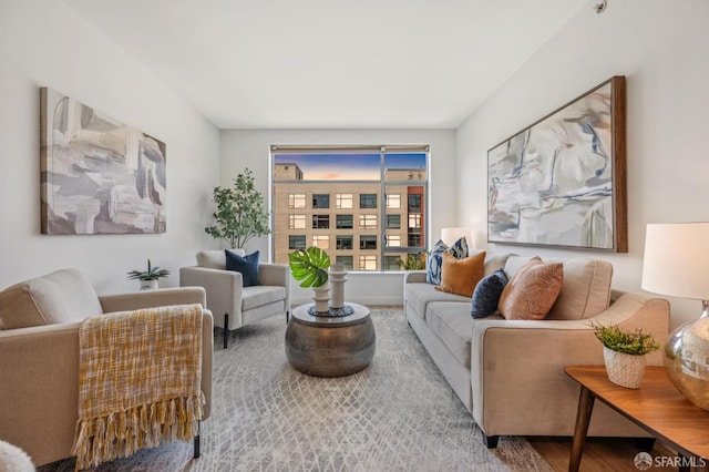 170 King St Unit 1006, San Francisco, CA 94107 - living room featuring wood finished floors