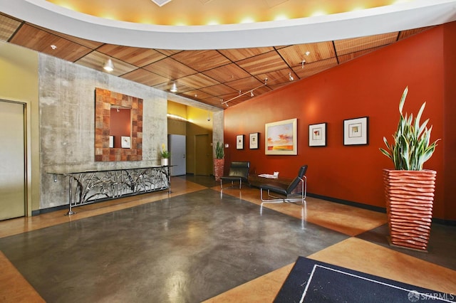 170 King St Unit 1006, San Francisco, CA 94107 - building lobby featuring wood ceiling