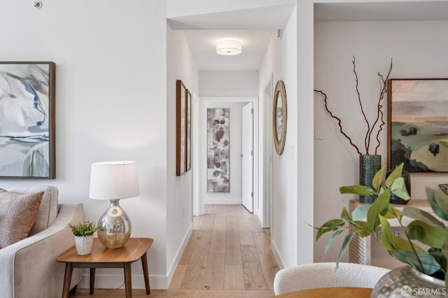 170 King St Unit 1006, San Francisco, CA 94107 - hallway with light wood finished floors and baseboards