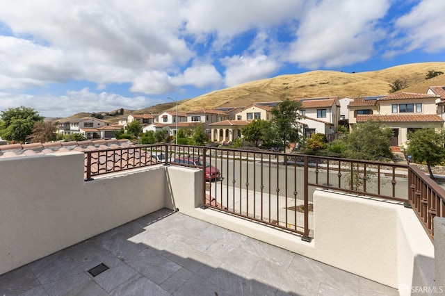 42119 Vinha Way, Fremont, CA 94539 - view of patio / terrace featuring a residential view, a mountain view, and a balcony