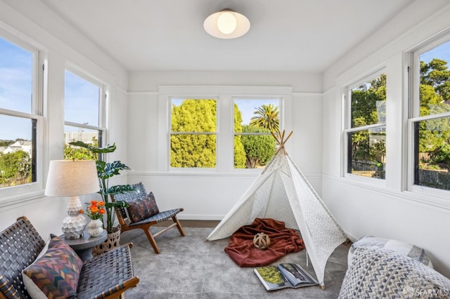 view of sunroom