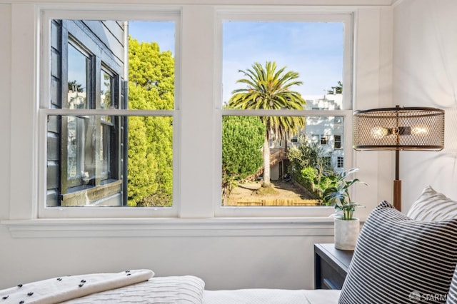 bedroom featuring multiple windows