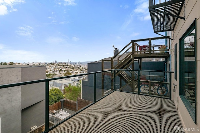 view of balcony