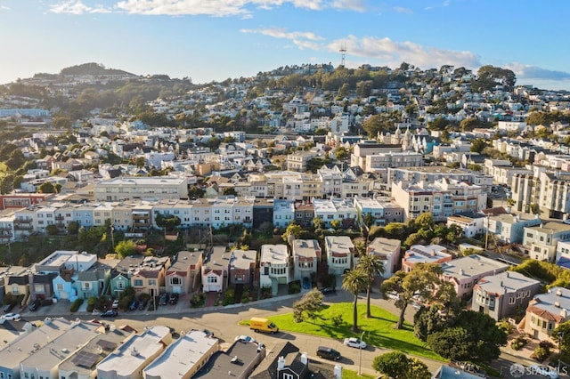 drone / aerial view featuring a residential view