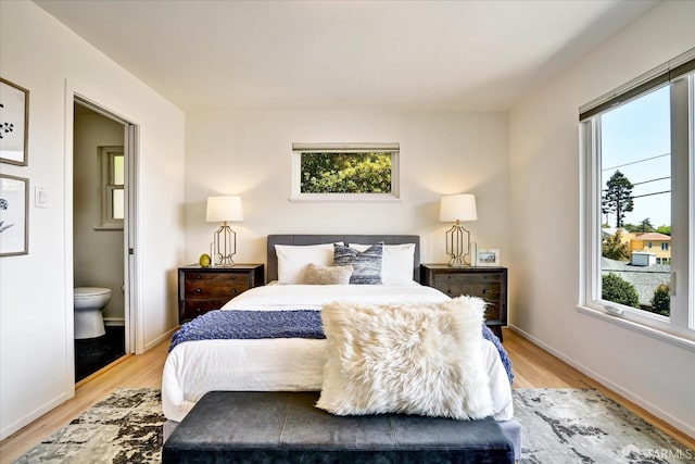 1751 Leimert Blvd, Oakland, CA 94602 - bedroom with light wood-type flooring and ensuite bathroom