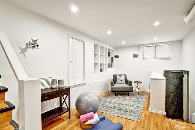 1751 Leimert Blvd, Oakland, CA 94602 - sitting room featuring wood finished floors and recessed lighting