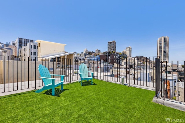 1034 Jackson St, San Francisco, CA 94133 - view of yard with a city view and a dog friendly area