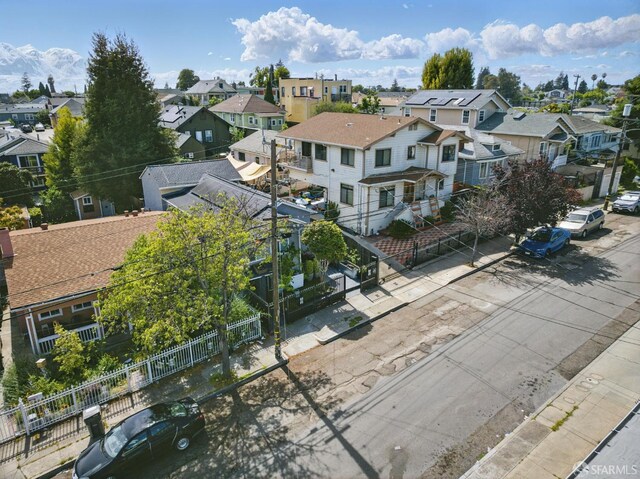 birds eye view of property featuring a residential view